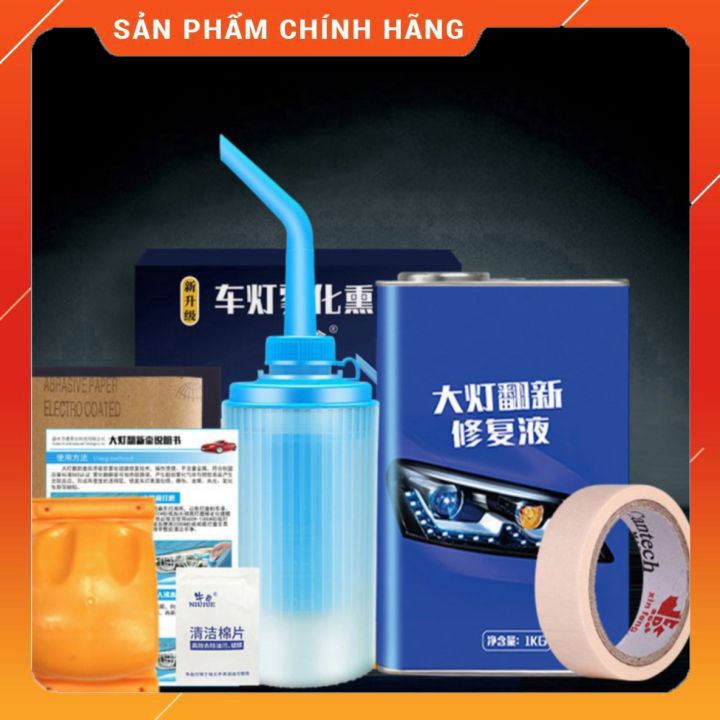 Bình phun sương LIONBOW NANO phục hồi và làm mới đèn xe ô tô xe máy. xóa vết ố trầy xước.