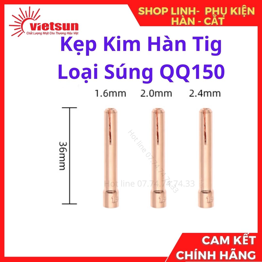 Bộ 10 cái kẹp kim hàn tig loại súng qq150