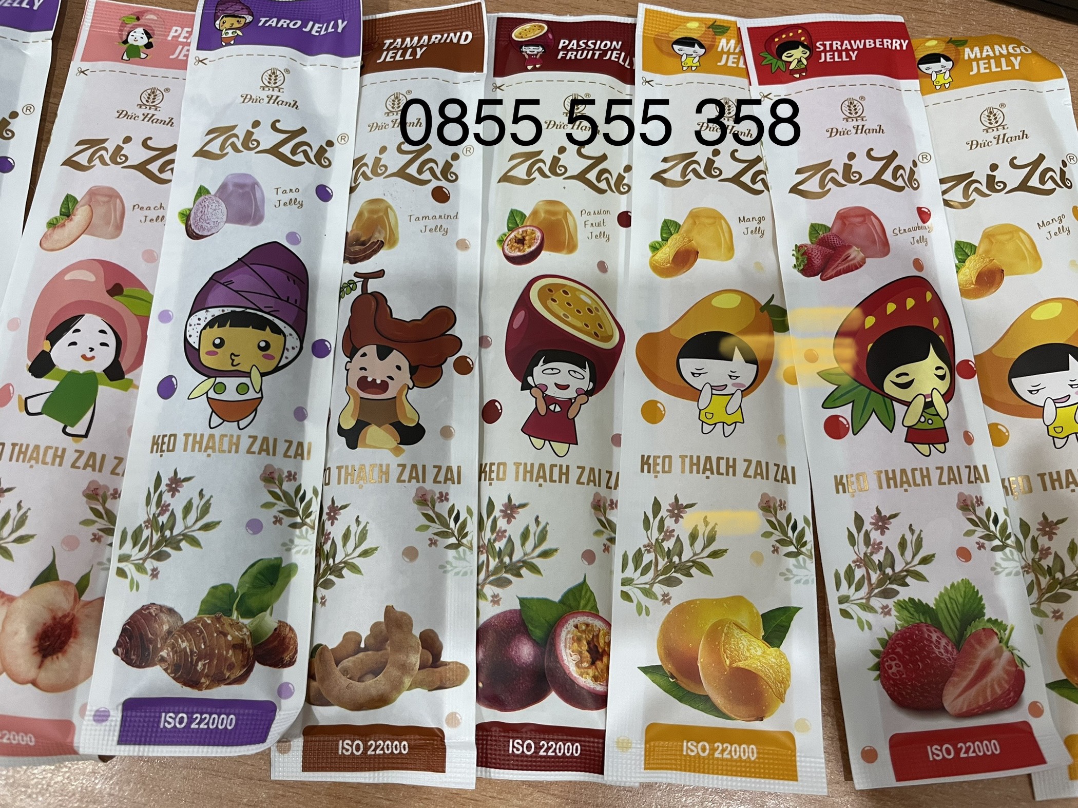 Túi 320g Thạch Zai Zai Đức Hạnh MẪU MỚI mix nhiều vị Siêu Hot