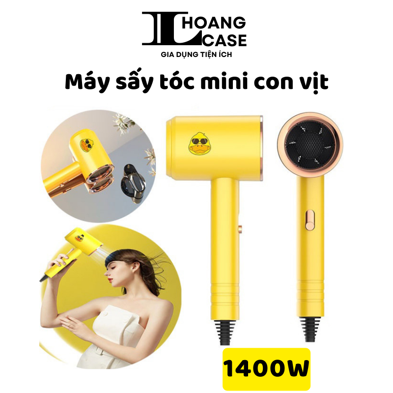 Máy sấy tóc mini nội địa Trung công suất 1200W kèm mỏ sấy, 2 chiều nóng lạnh 3 tốc độ gió
