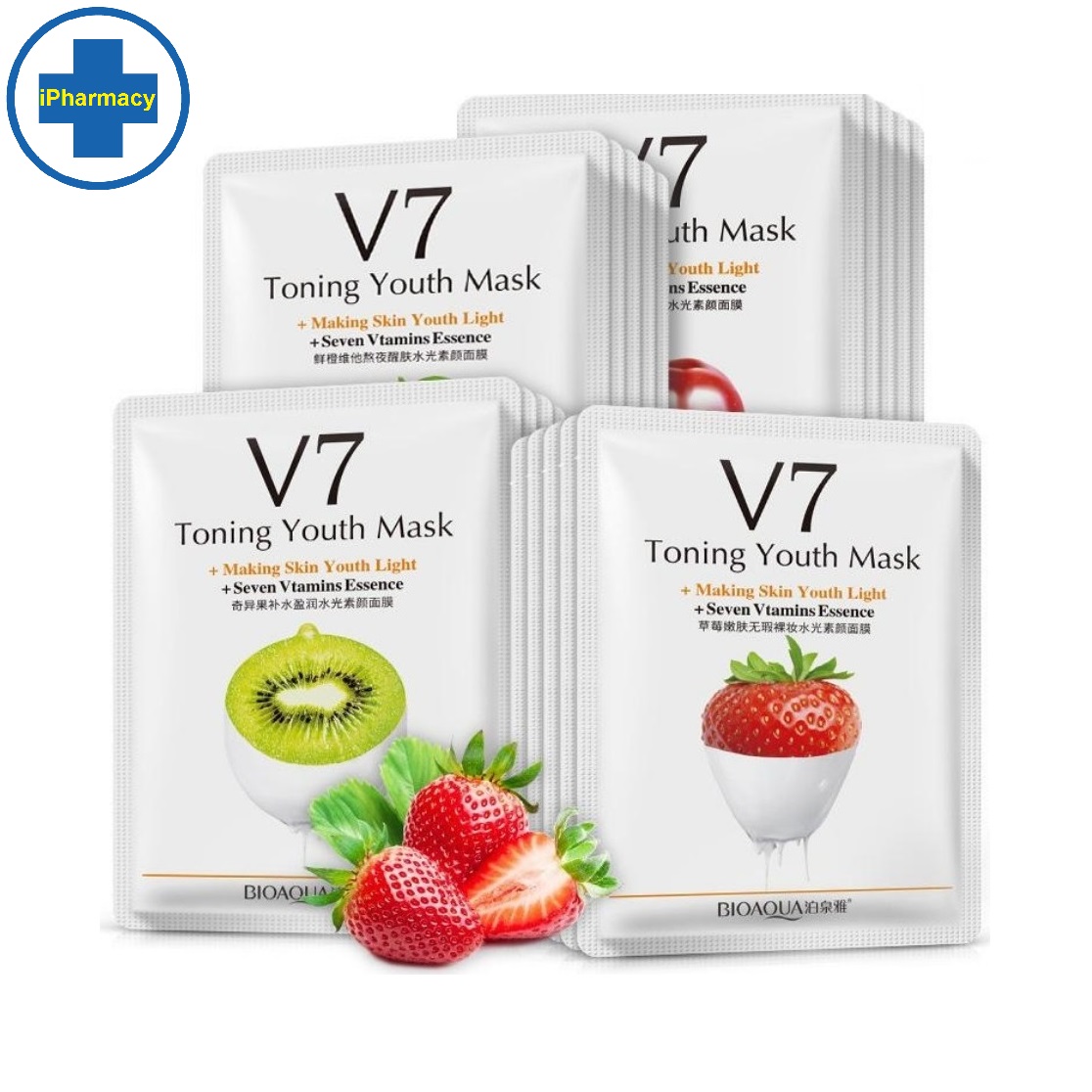 Mặt nạ dưỡng da bioaqua v7 toning mask