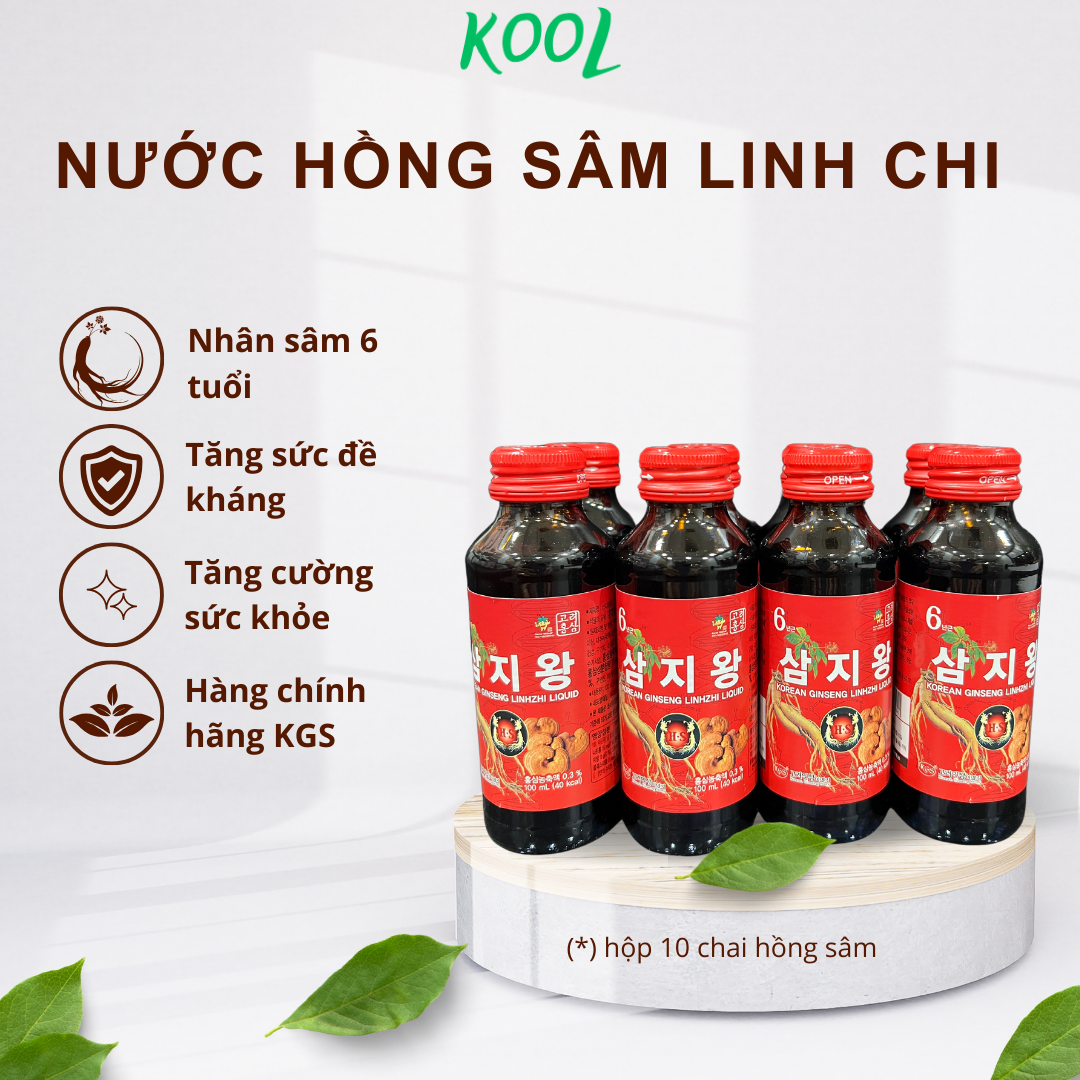 Nước hồng sâm linh chi hàn quốc - chính hãng kgs