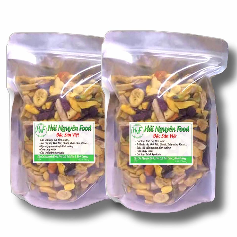 5kg trái cây sấy vỡ zip bạc