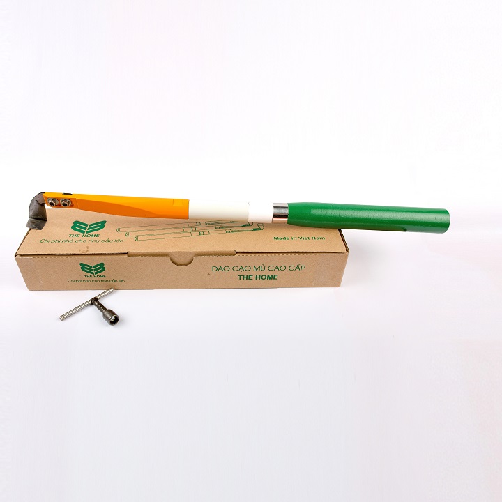 [HCM]Dao cạo mủ cao su The Home - Có bộ phận tăng trọng 650g - Chiều dài dao 405cm