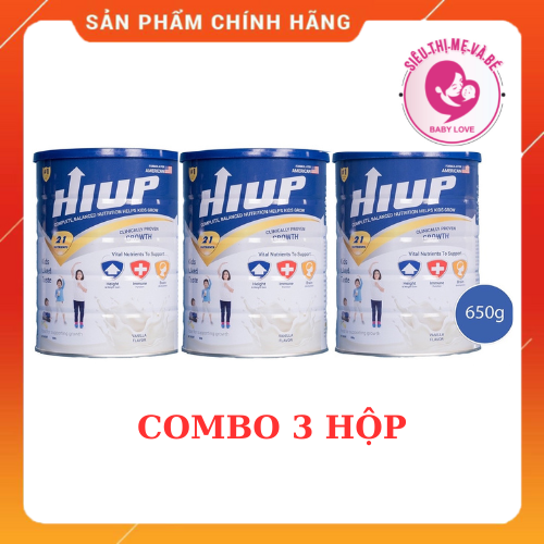 Sữa bột hiup tăng chiều cao cho trẻ từ 2 đến 15 tuổi - hộp 650gram