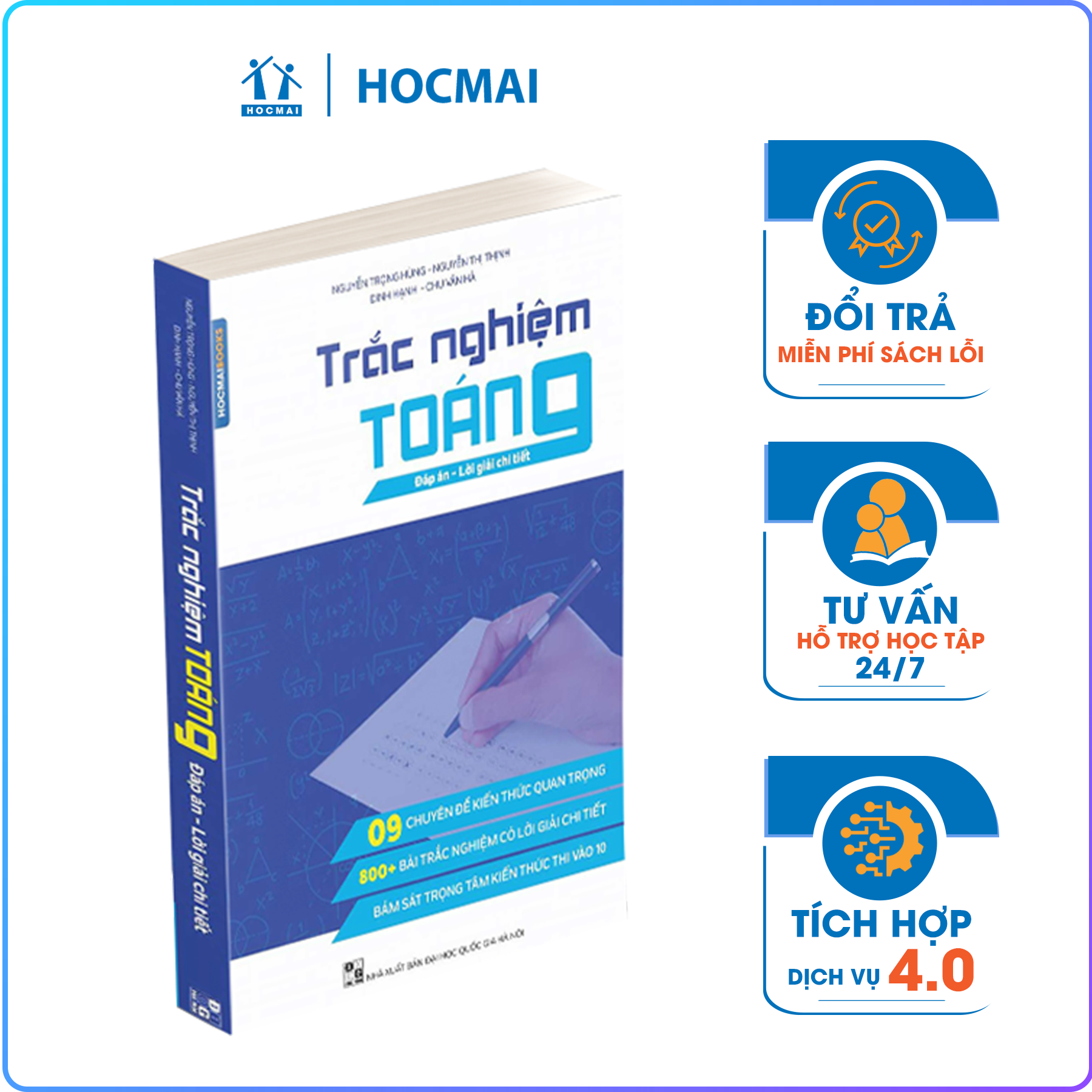 Sách Trắc nghiệm Toán 9 – Đáp án và lời giải chi tiết