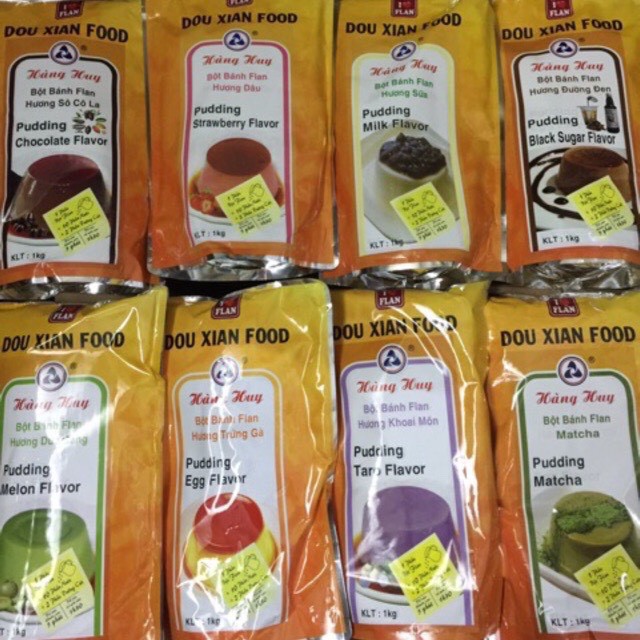 BỘT PLAN/PUDDING HÀNG HUY 1KG - DƯA GANG