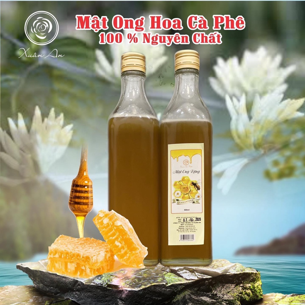 Mật Ong Hoa Cà Phê Nguyên Chất Chuẩn Dak Lak AnGiCungY Chai Thủy Tinh