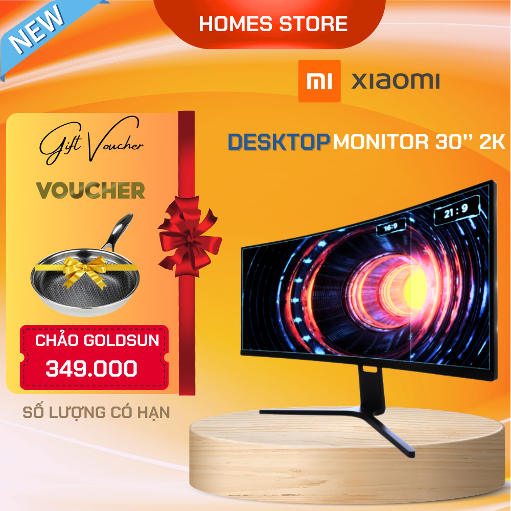 Màn Hình Máy Tính Gaming, Màn Hình Cong XIAOMI Redmi 30 Inch – 200Hz Cong 1800R Tỉ lệ 219 - Độ Phân Giải WFHD - Hàng Nhập Khẩu