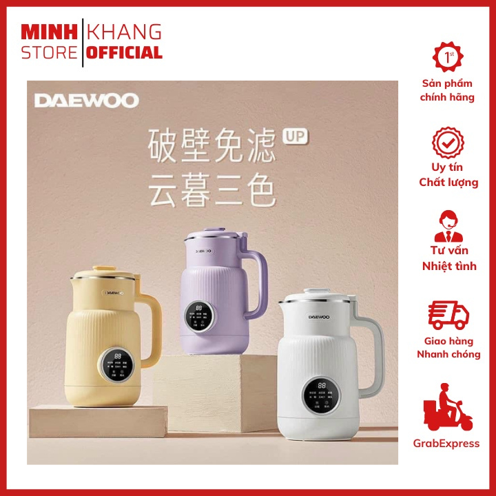Máy làm sữa hạt, máy lám sữa đậu nành daewoo, công suất 600w, dung tích 600ml, bảo hành chính hãng