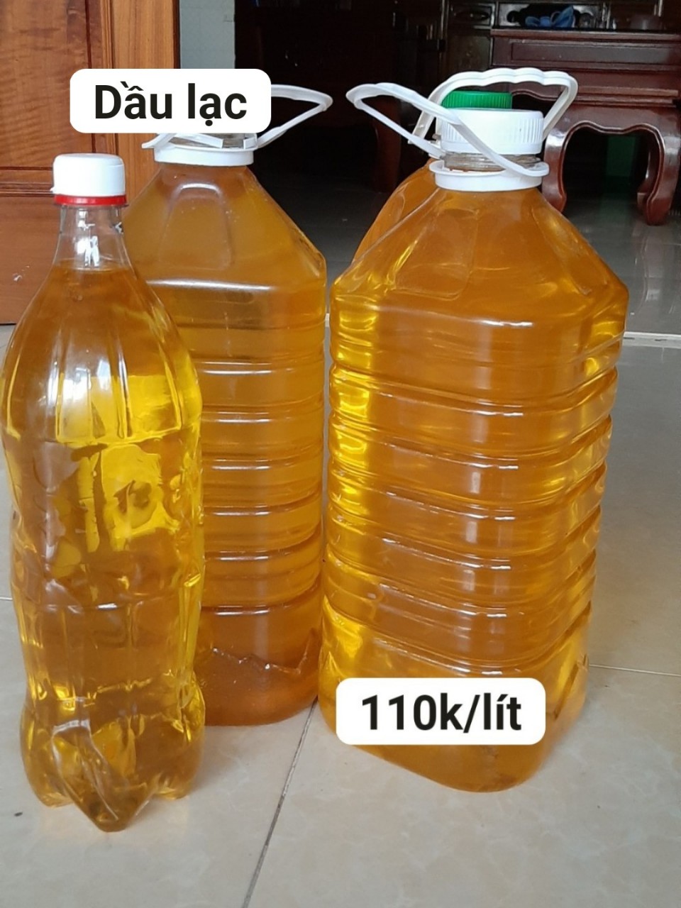 DẦU LẠC NGUYÊN CHẤT NHÀ LÀM 1 LÍT