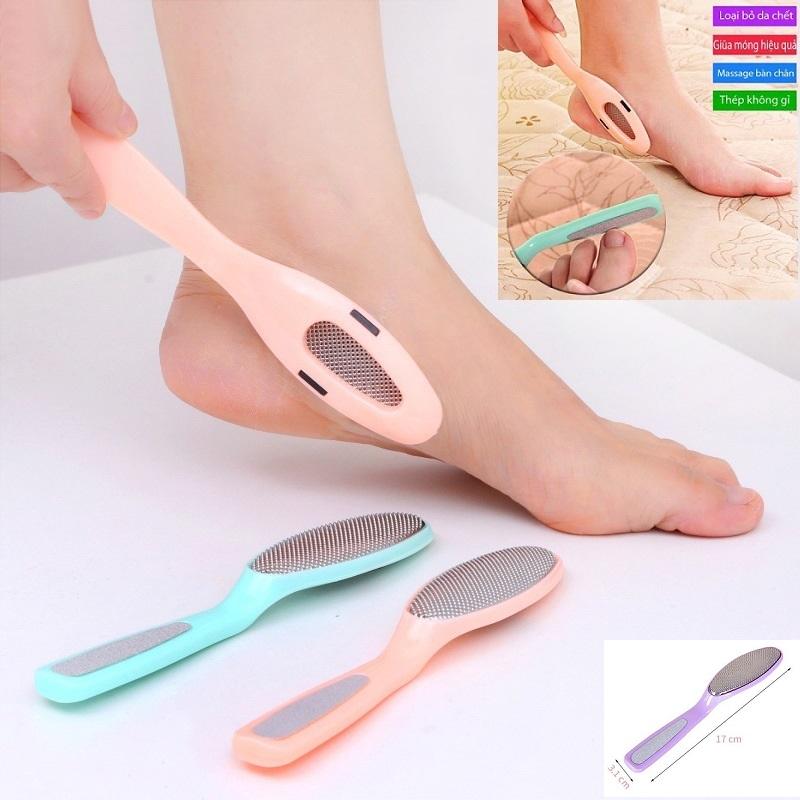Dụng cụ chà gót chân bằng thép 2 trong 1