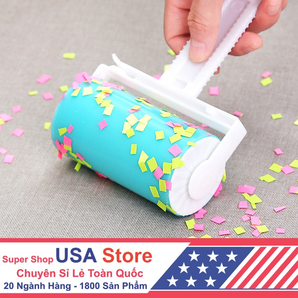 Cây lăn dính bụi bẩn - con lăn phủi làm sạch quần áo, sofa, dính lông chó mèo, sợi chỉ vụn