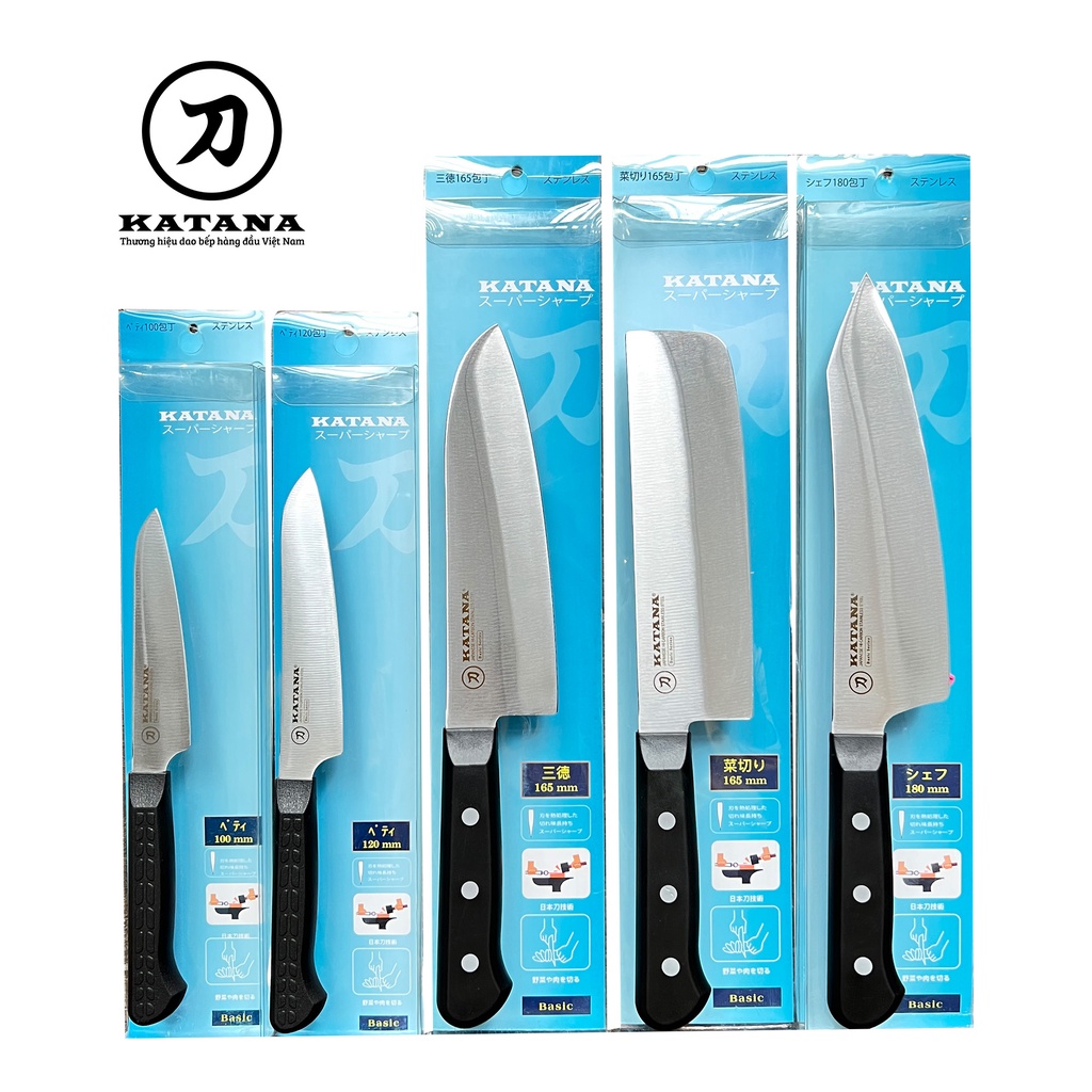 Bộ 5 chiếc dao bếp cao cấp katana basic - kataset5