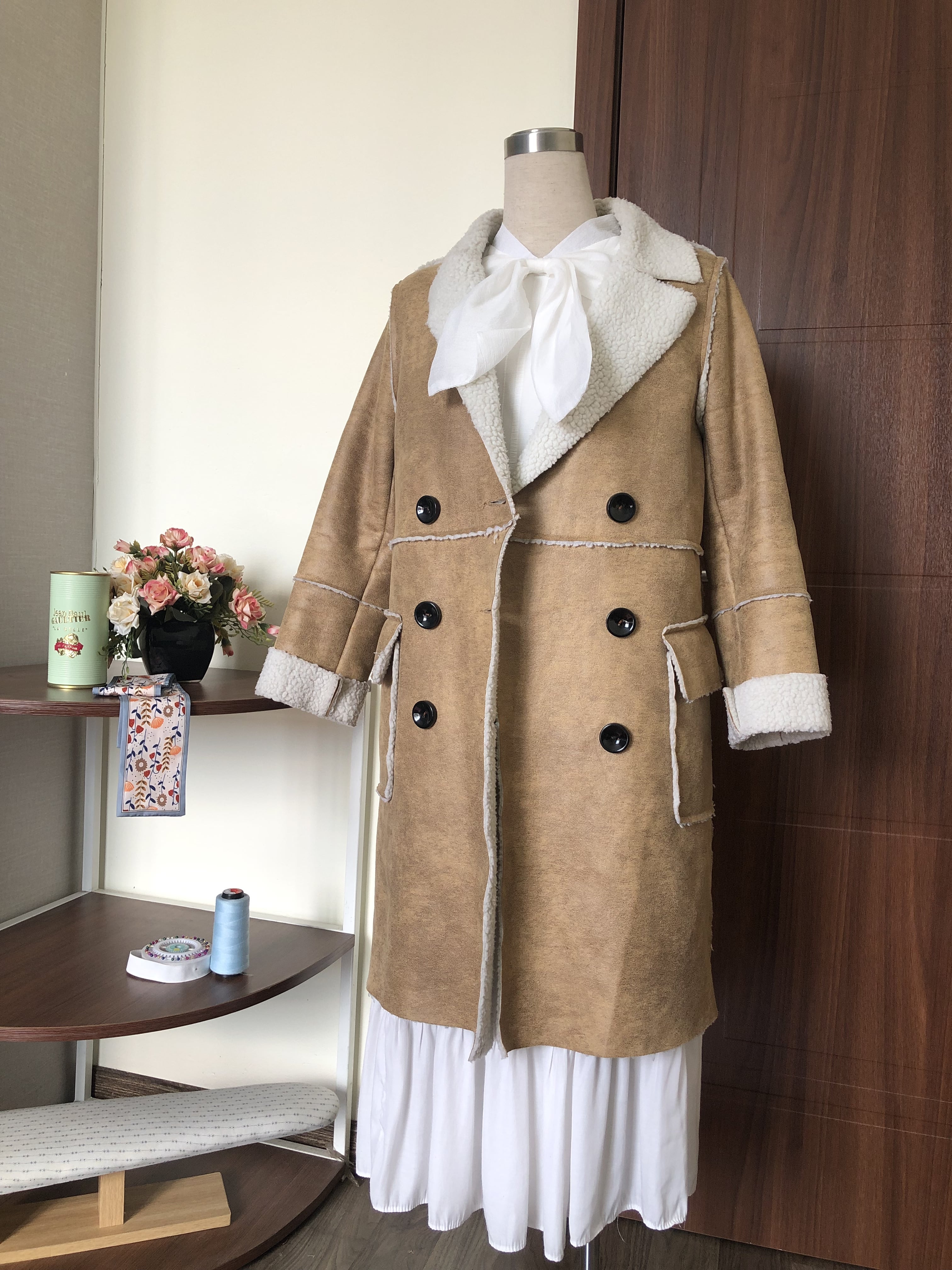 Áo dạ 2 lớp dáng dài cao cấp