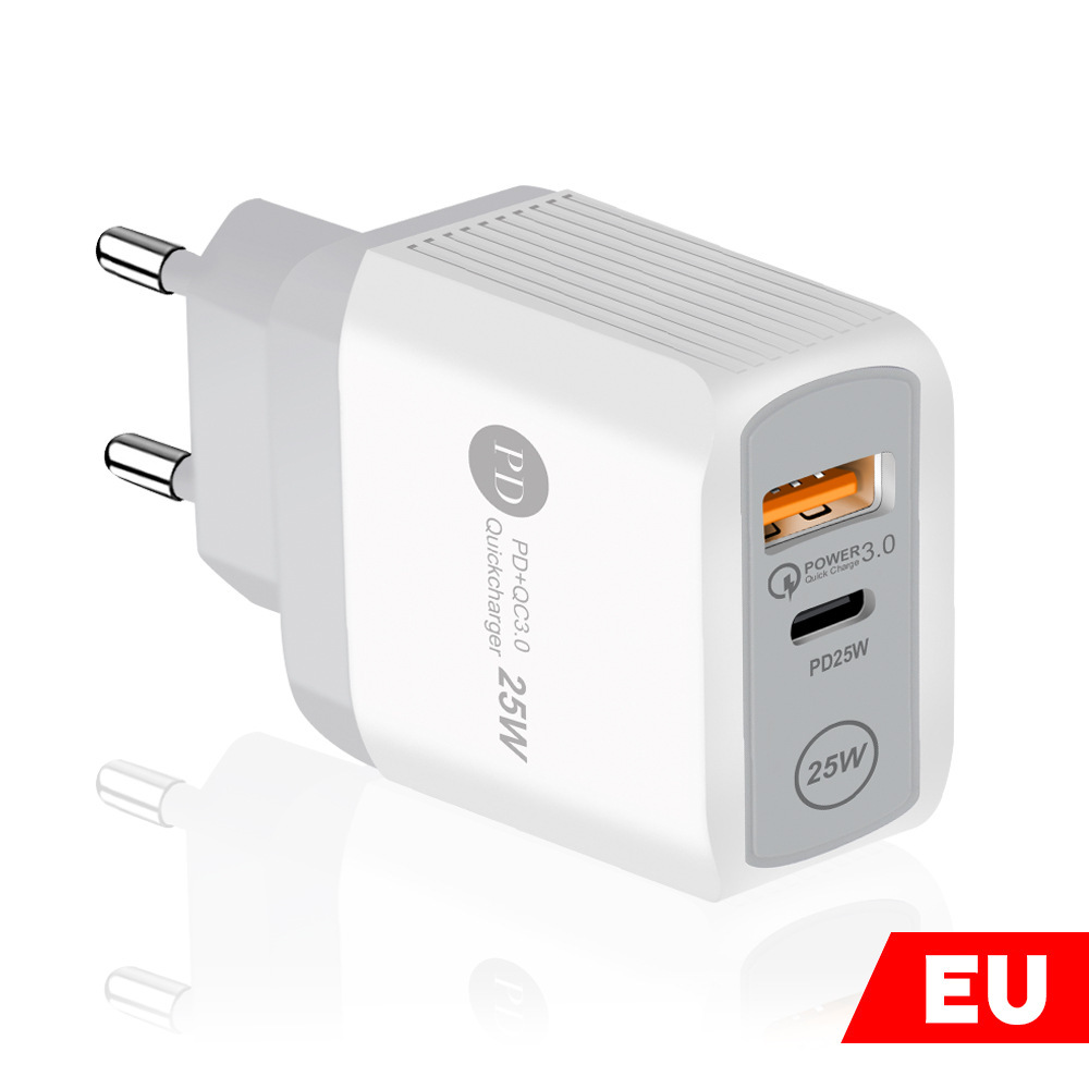 Củ sạc pd iphone 25w type c kèm usb qc3.0 quick charge cục sạc nhanh iphone