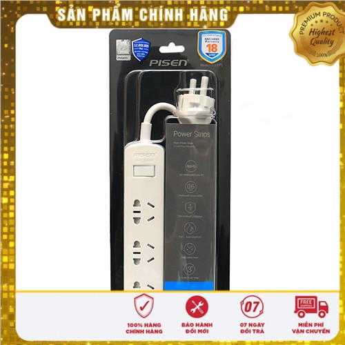 [ Free Ship ] Ổ cắm điện Pisen 003AC - Hàng Chính hãng