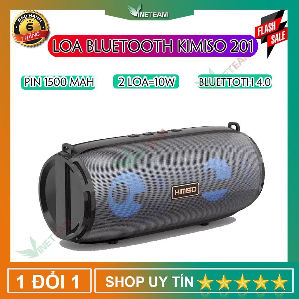 Loa Bluetooth Mini Di Động Kimiso KM-201 Tích Hợp Đài FM - Loa Vi Tính Không Dây -dc4031