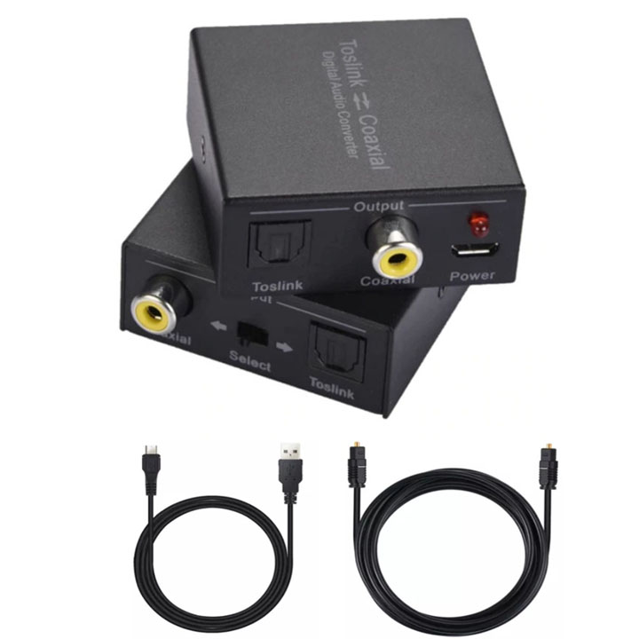 Bộ chuyển đổi âm thanh Toslink sang Coaxial - Bộ chuyển đổi âm thanh Coaxial sang Toslink