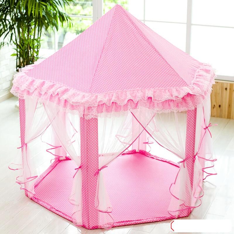 Đồ chơi vận động cho trẻ - Lều chơi hình lục giác công chúa cho bé gái loại to, Do choi van dong cho tre - Leu choi hinh luc giac cong chua cho be gai loai to