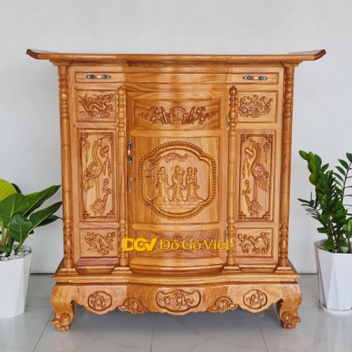 [Trả góp 0%] TỦ THỜ GỖ GÕ ĐỎ  , BÀN CÚNG , TỦ THỜ GỖ CAO CẤP, Tủ Thờ Gia Tiên Gỗ Gõ Đỏ Chạm Tam Đa
