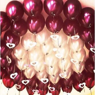 50 cái Bong bóng trang trí sinh nhật Tròn có nhũ Thái Lan 10''( 25cm) bịch 50 cái màu lựa chọn