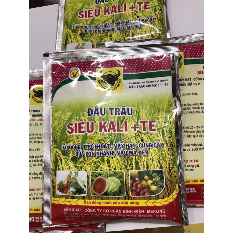 Phân bón lá Đầu Trâu siêu Kali+TE - lớn trái, tăng độ ngọt
