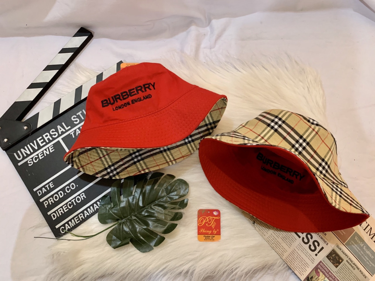 [HCM]Nón Mũ Tai Bèo 2 Mặt Caro Nam Nữ Thể Thao Chất Kaki