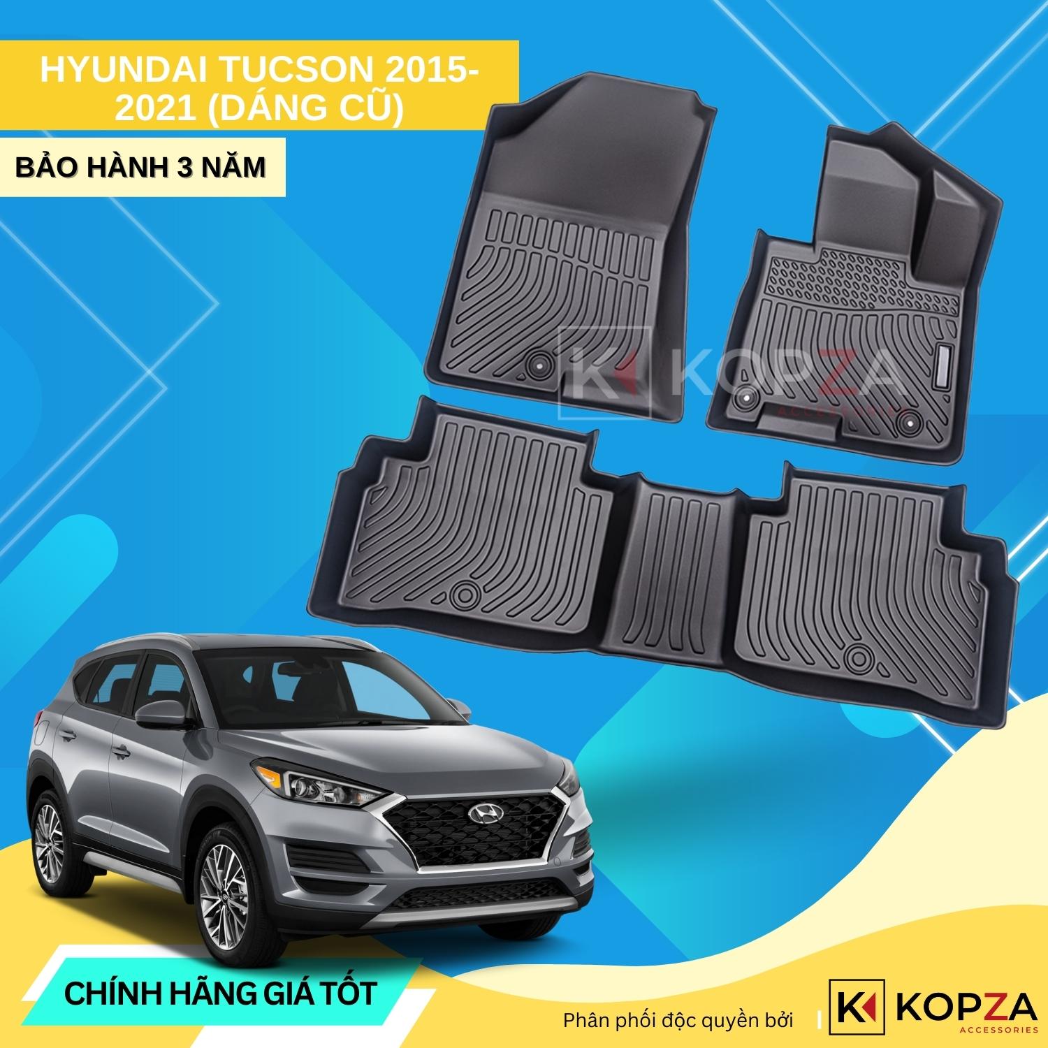 Thảm trải sàn ô tô tpe hyundai tucson chống bám bẩn, dễ vệ sinh