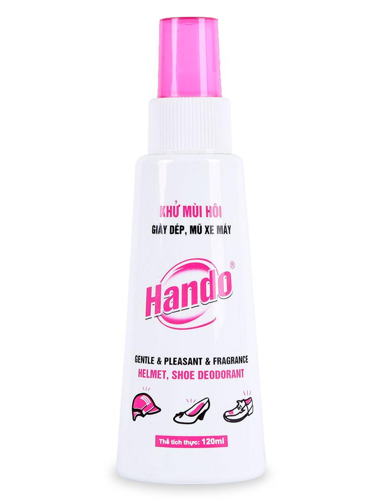 Chai xịt khử mùi hôi giày dép mũ bảo hiểm Hando 120ml BT131