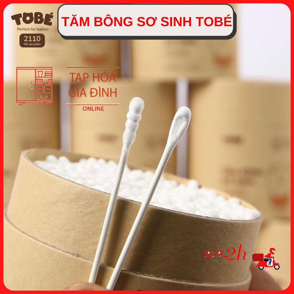Tăm bông sơ sinh chính hãng tobé cho bé