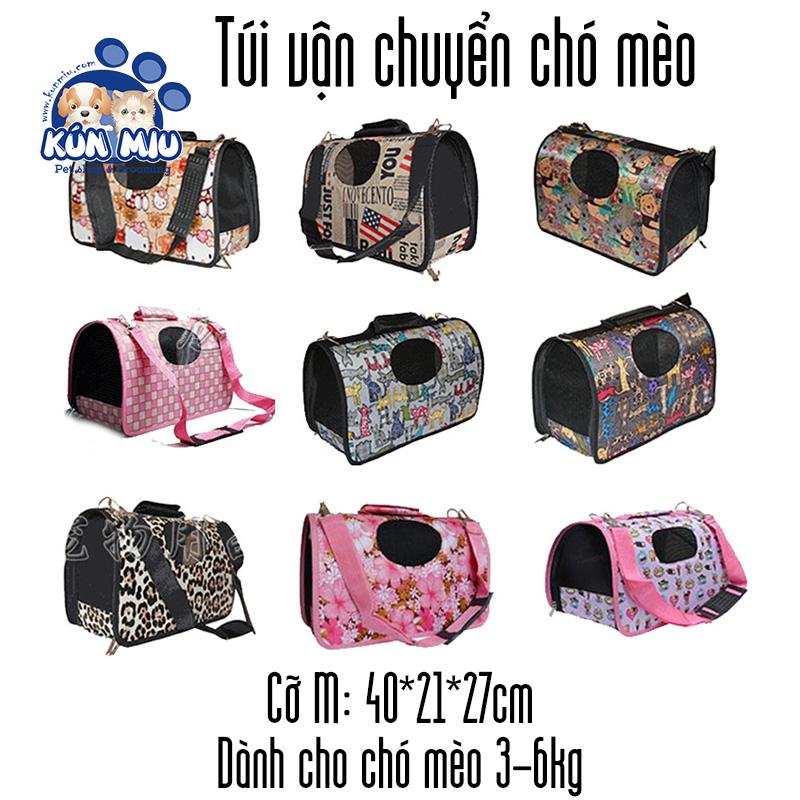 [Hoàn Tiền 10%] Túi vận chuyển chó mèo cỡ trung dành cho chó mèo từ 3-6kg Kún Miu