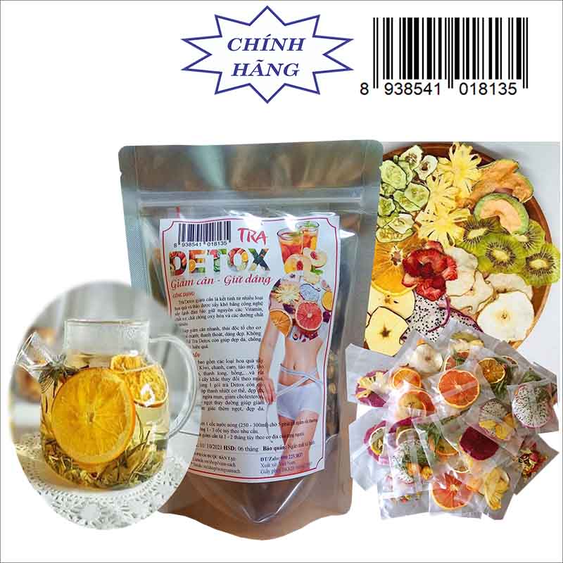 Set 30 gói Trà Detox Hoa Quả Sấy (giảm cân, đẹp da, thanh lọc cơ thể)