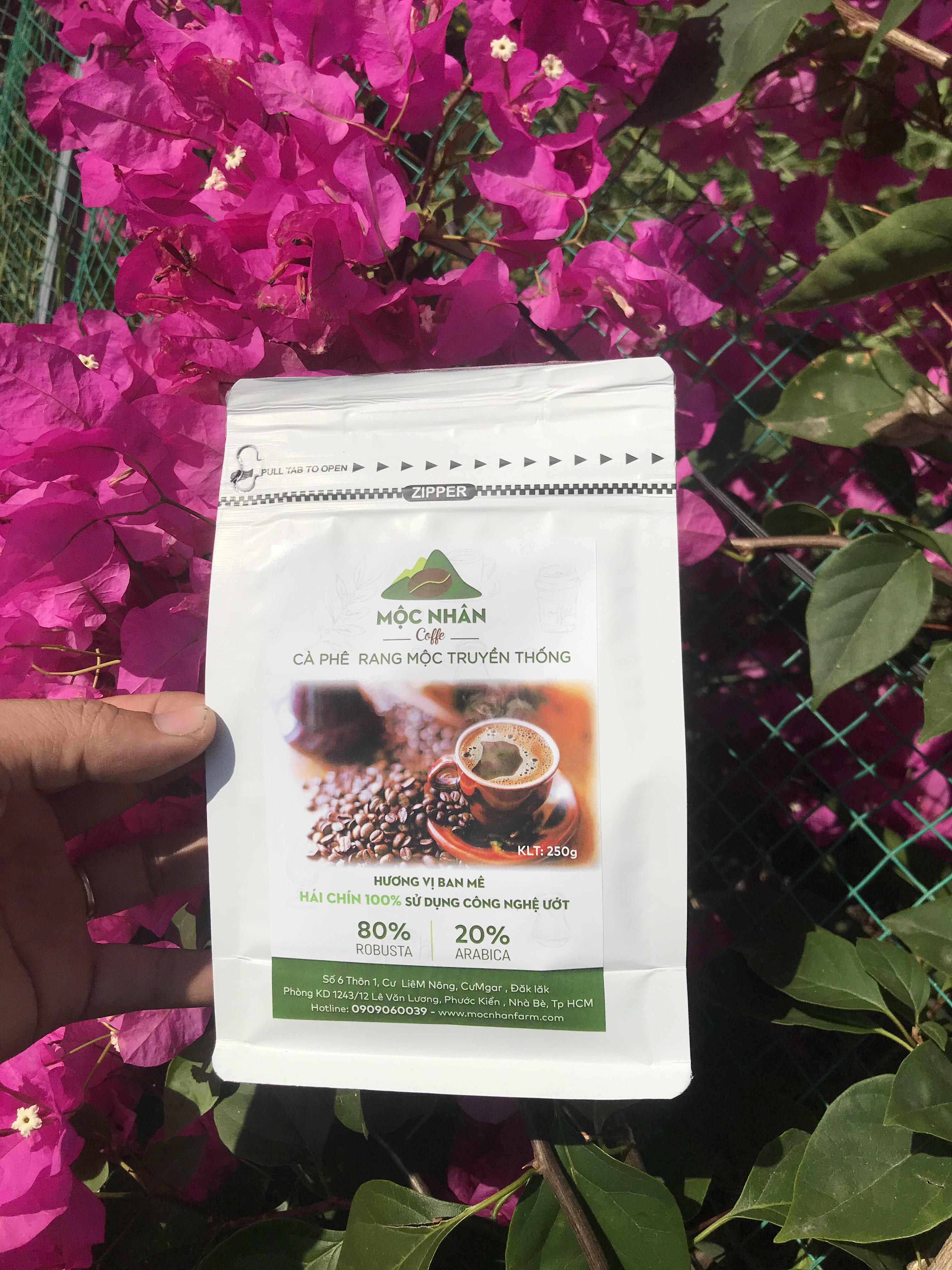 Cà phê rang mộc > nguyên chất > mộc nhân farm - 250 gr
