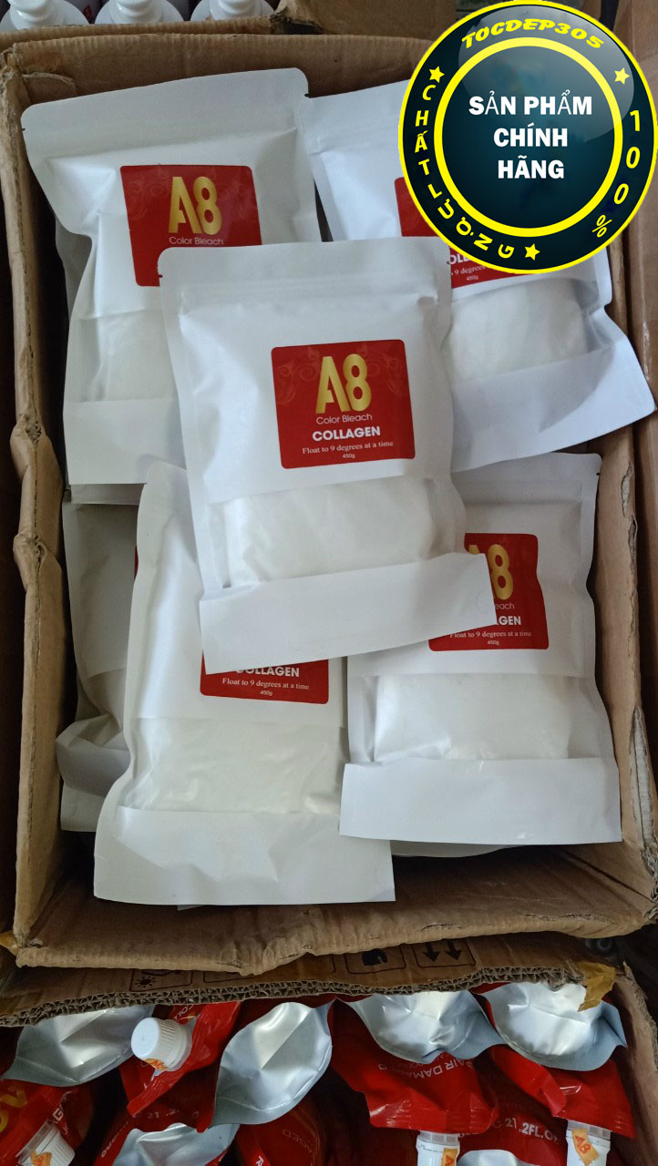 Bột Tẩy Collagen A8 không rát da đầu