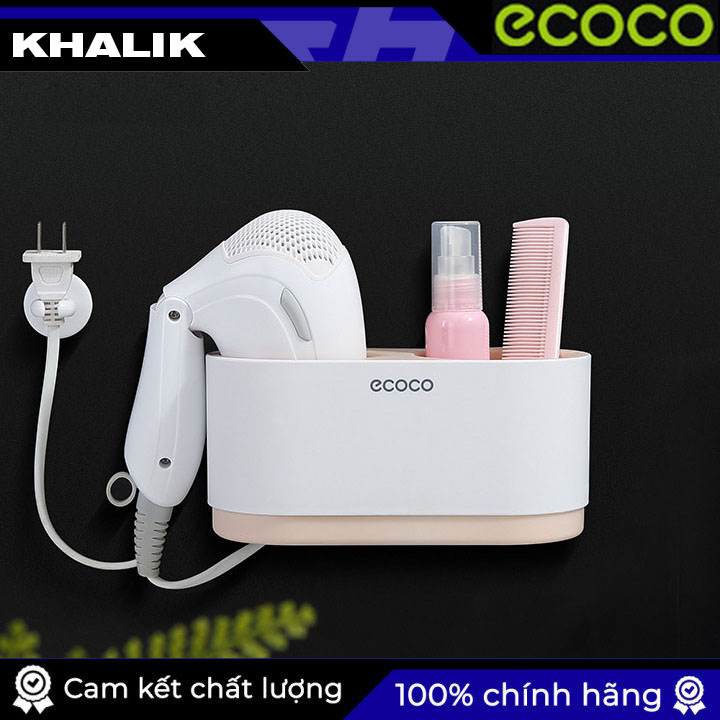 Kệ đựng máy sấy tóc đa năng Ecoco E1811 - Loại kệ đa năng treo tường không cần khoan đục, chuyên dùng cho khách sạn
