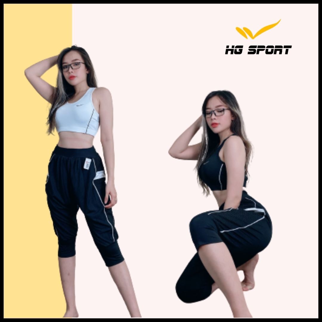 Quần lửng tập Gym, Zumba, Yoga. Đồ tập thể thao dáng thụng cá tính HG SPORT QLB01