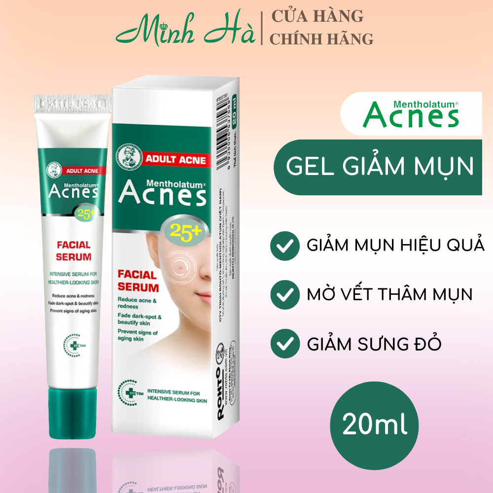 Gel giảm mụn Acnes 25+ Facial serum 20ml giảm mụn, giảm sưng đỏ, mờ thâm