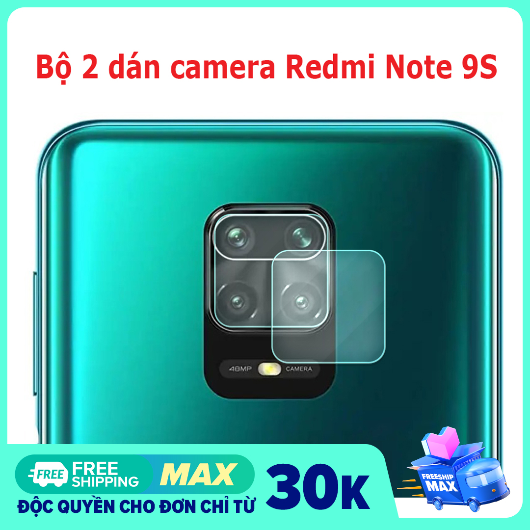[HCM]Bộ 2 cường lực nano camera Xiaomi Redmi Note 9S 9 Pro dùng chung