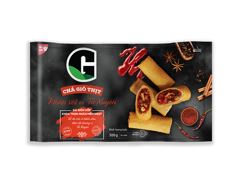 Chả giò thịt nhân xốt Tứ Xuyên G 300g [Giao nội thành HCM]