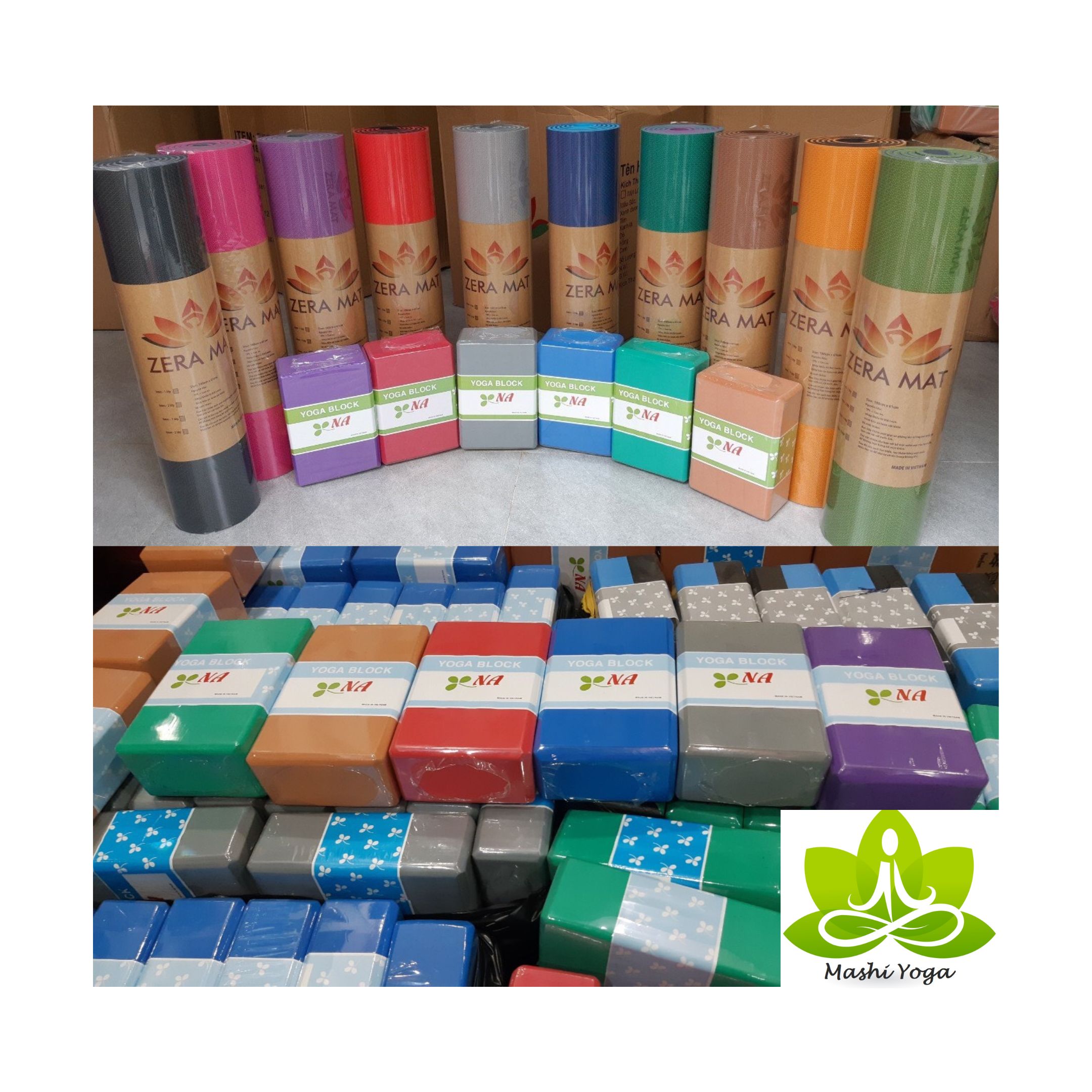 [HCM]Gạch tập Yoga NA (300gr) tốt không bị xẹp lún - Mashi Yoga