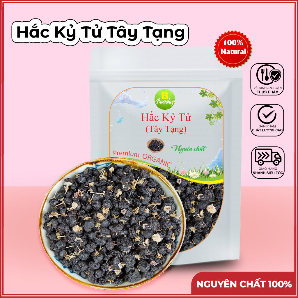 Trà hắc kỷ tử Tây Tạng 100g, Trà hắc kỷ tử khô thượng hạng
