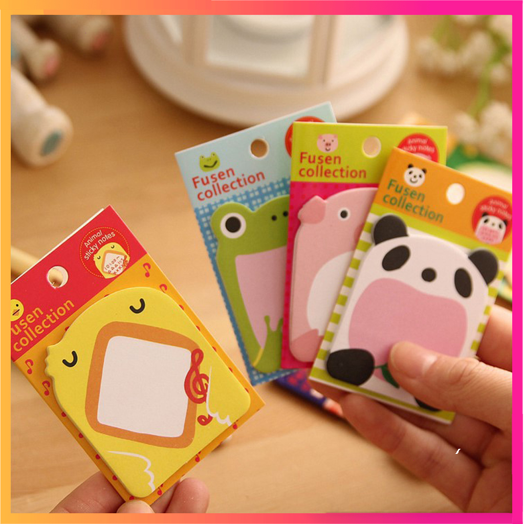 5 Giấy nhớ hình các con vật dễ thương đáng yêu siêu cute