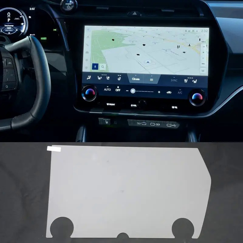 Tempered Glass bảo vệ màn hình phim đối với Lexus RZ rz450e 2023 14 inch đài phát thanh xe  navigation phụ kiện nội thất
