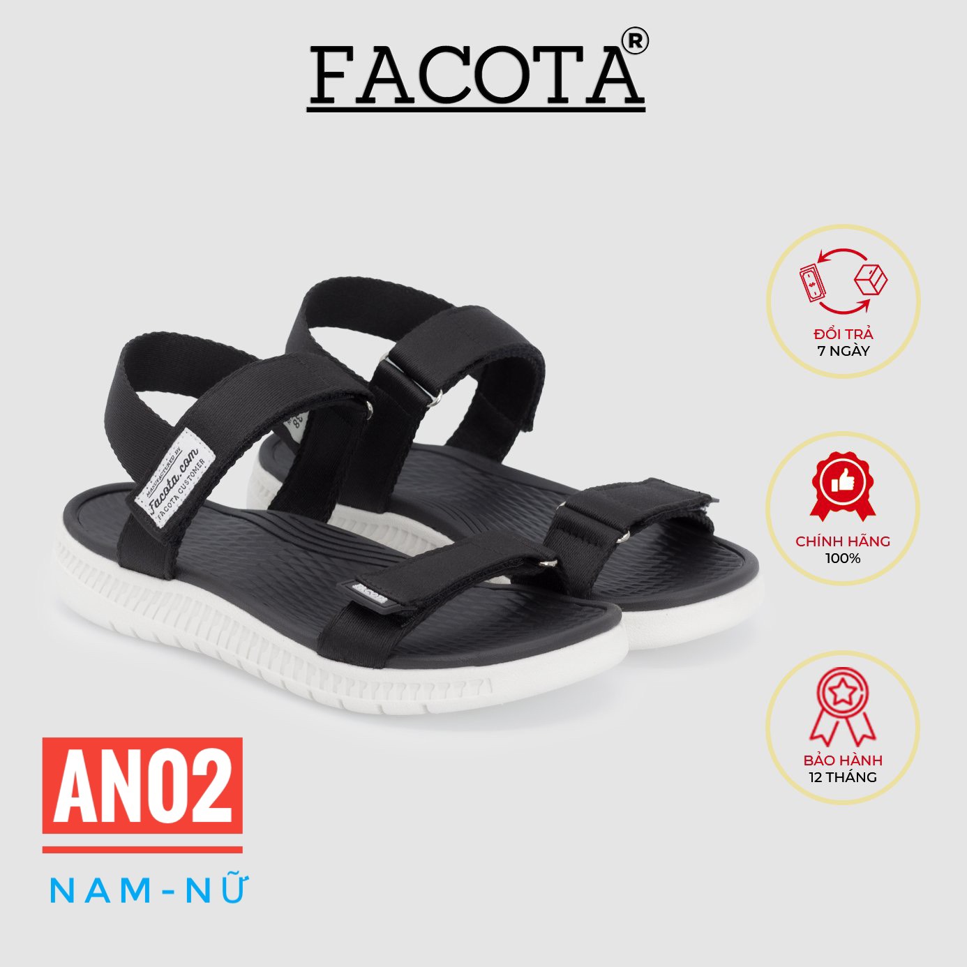 Giày sandal nữ Facota Angelica AN02 giày thể thao học sinh