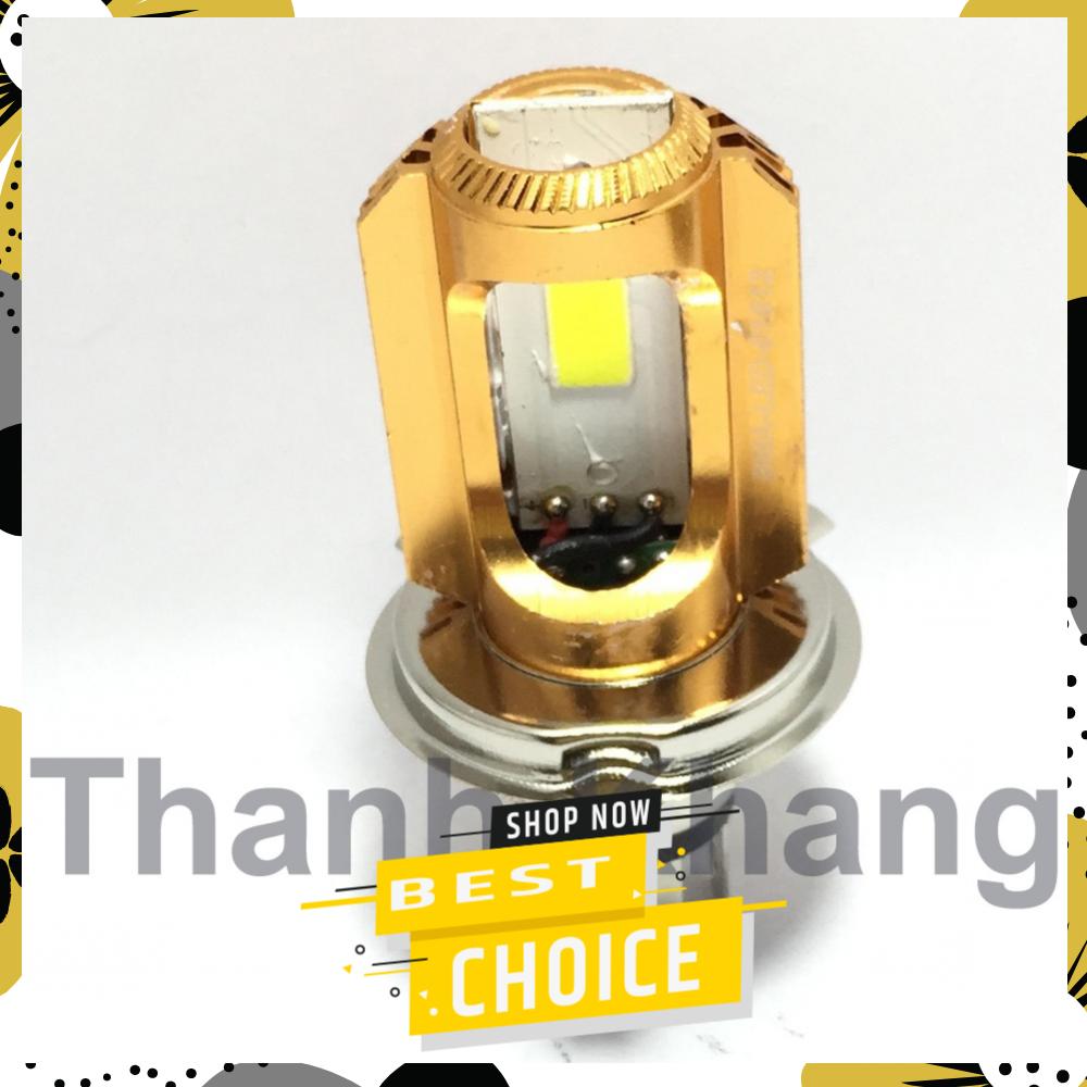 Đèn pha led 3 chân h4-cob gắn xe máy thanh khang 001000031