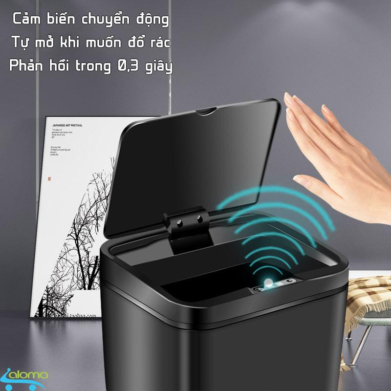 Thùng đựng rác cảm biến tự đóng mở TORSOM TZL-12 sang trọng sạch sẽ tiện dụng