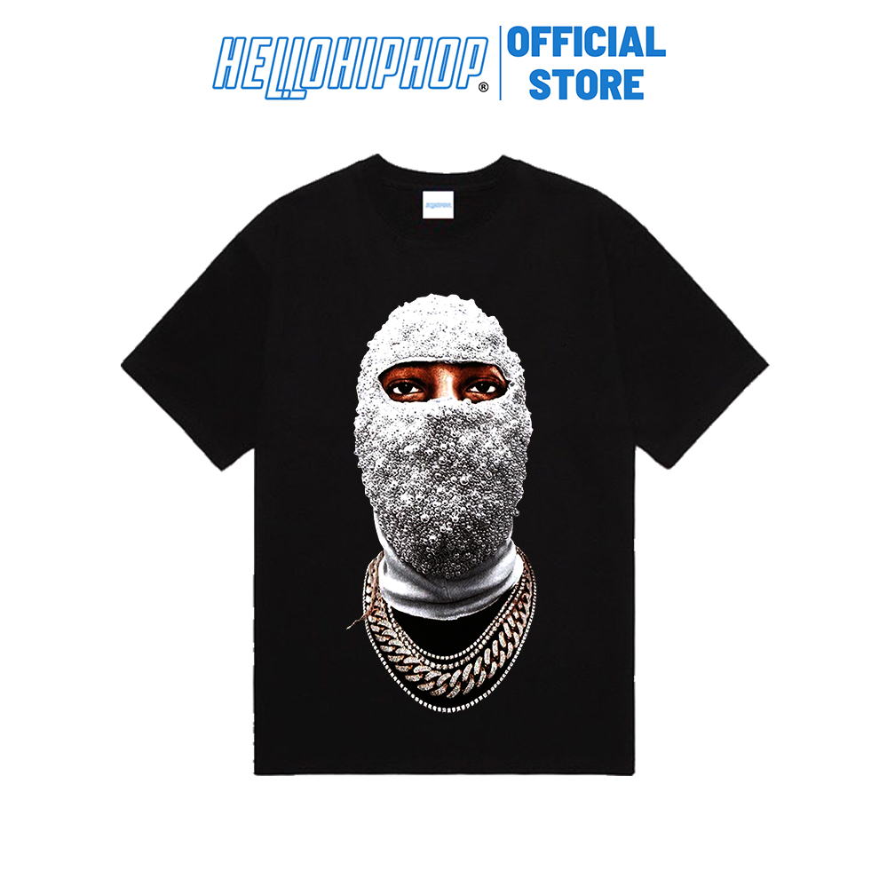 Áo thun nam IHNOMUHNIT-BỊT MẶT Phiên bản FULL chữ kí , áo thun nam oversize form rộng unisex cotton 100% co giãn