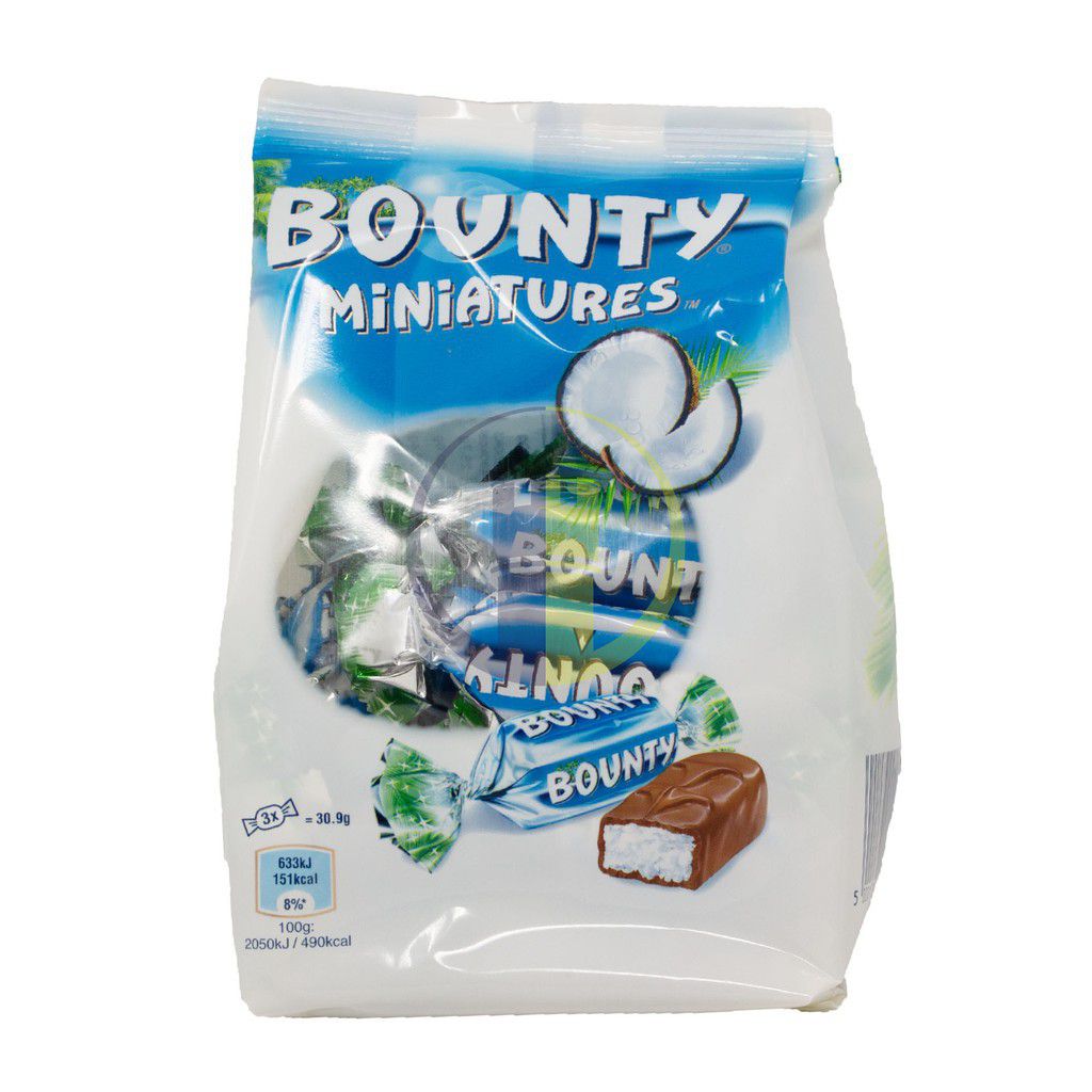 Kẹo Socola dừa Bounty Miniatures 150g