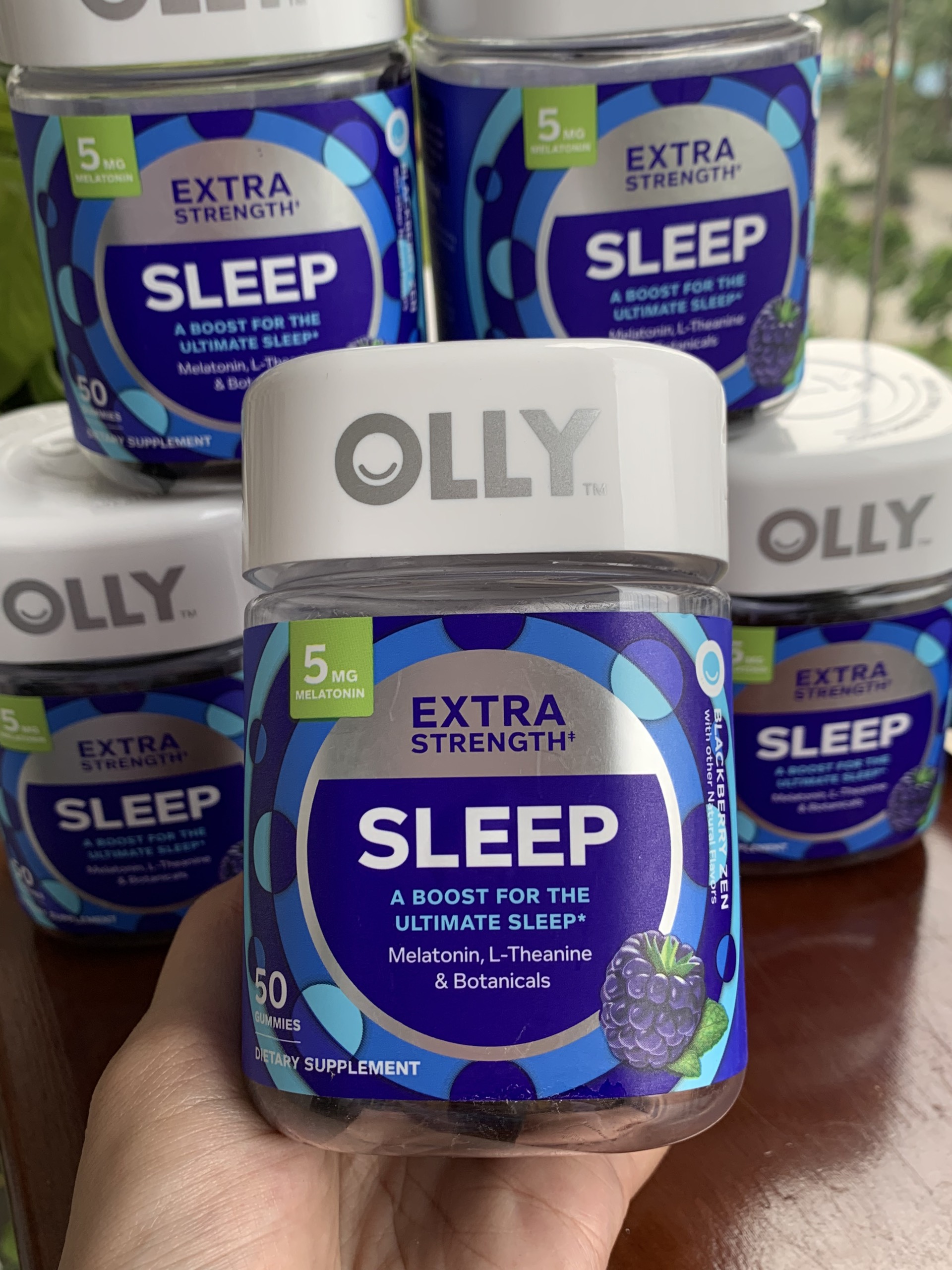 Kẹo dẻo hỗ trợ giấc ngủ olly extra strength sleep 50 viên